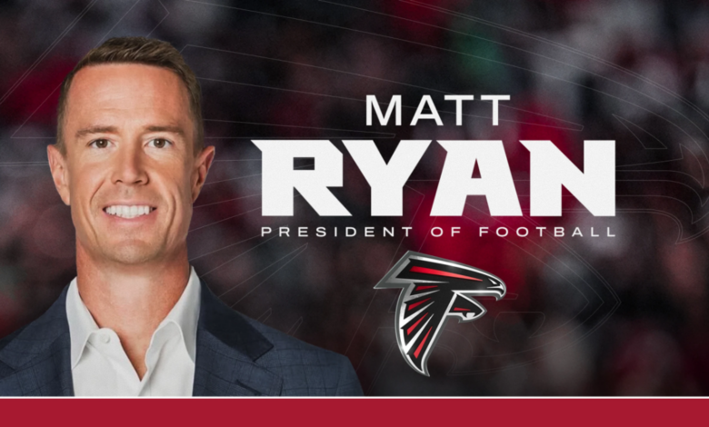 Matt Ryan named Atlanta Falcons President of Football with team logo