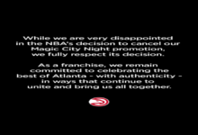 Hawks Statement Release