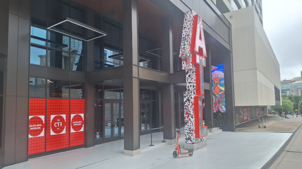 Entrance to the new CTR with "ATL" signage.