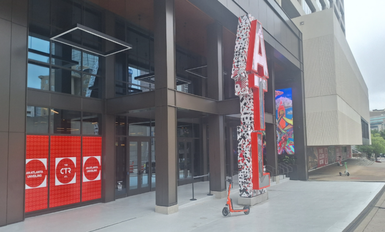 Entrance to the new CTR with "ATL" signage.