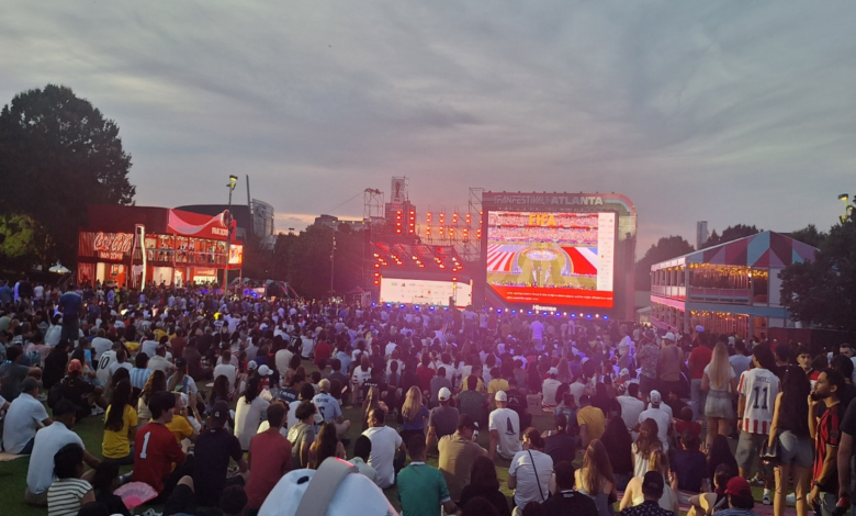 FIFA fans at Atlanta's Centennial Park