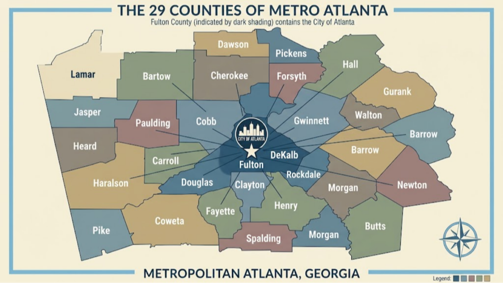 29 County Atlanta Metropolitan Area